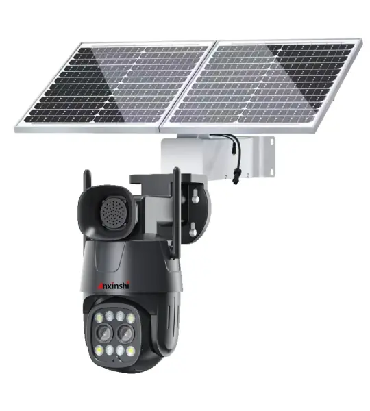 Caméra Solaire wifi 360° 4K 8MP avec haut parleur intégré