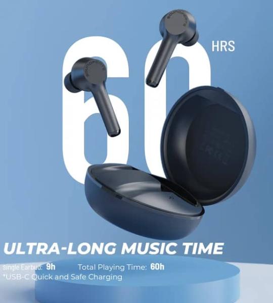 Écouteur SoundPEATS Casque sans fil à commande tactile BT5.0