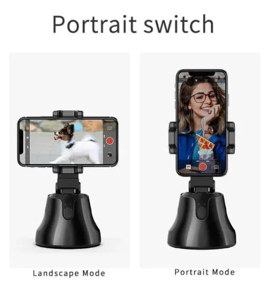 Robot Caméraman 360 Rotation Intelligente Suivi Téléphone automatique